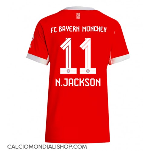 Maglie da calcio Bayern Munich Nicolas Jackson #11 Prima Maglia Femminile 2025-26 Manica Corta